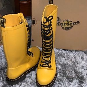 Yellow Doc Marten Rain-Boots